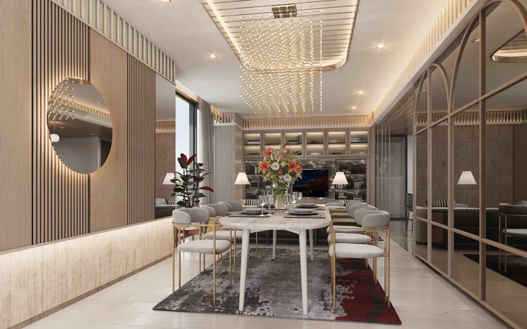 Skypark Lucean Jomtien Pattaya — Dining area (render)