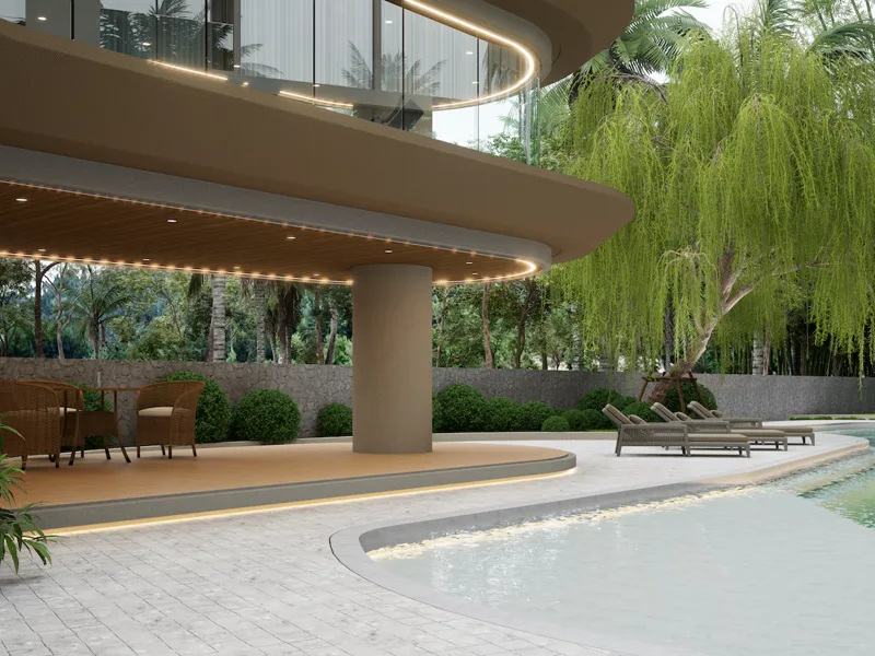 Secret Garden Condominium — Swimming pool (render)
