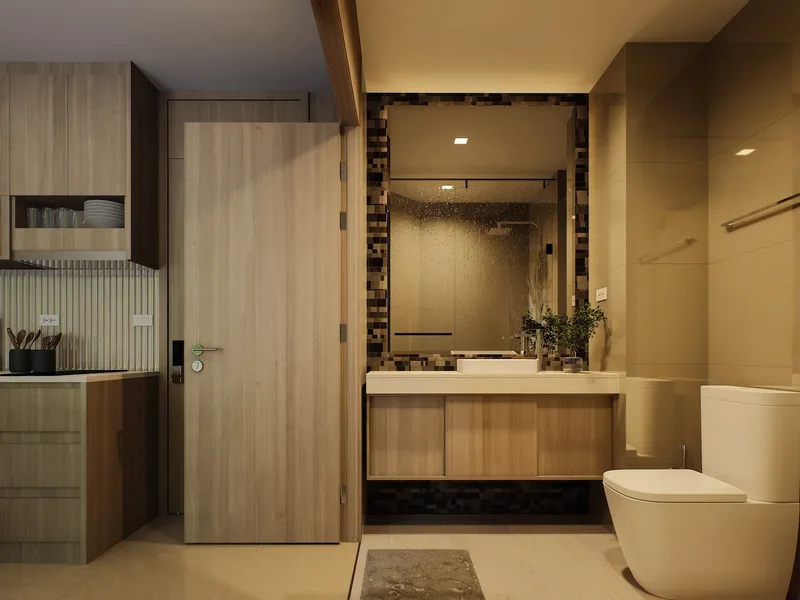 Harmonia City Garden — Bathroom (render)