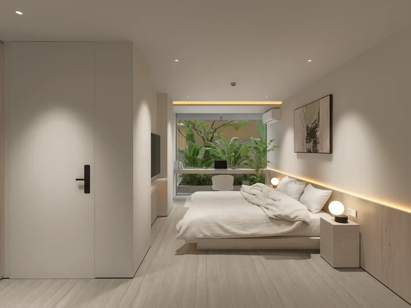 CГ©line Wongamat Condominium — Bedroom interior (render)