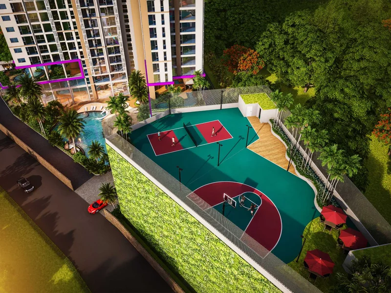The Riviera Santa Monica — Sports court (render)