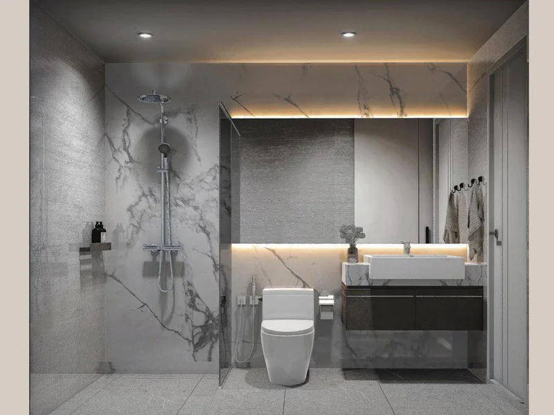 Avenue Boutique Condominium — Bathroom (render)