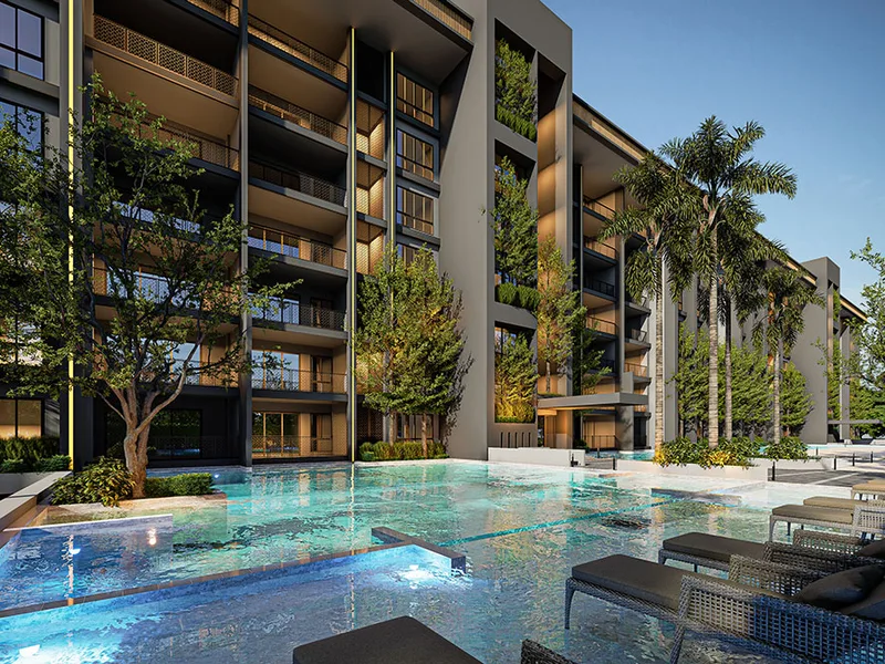 Zensiri Residences Jomtien — Swimming pool (render)