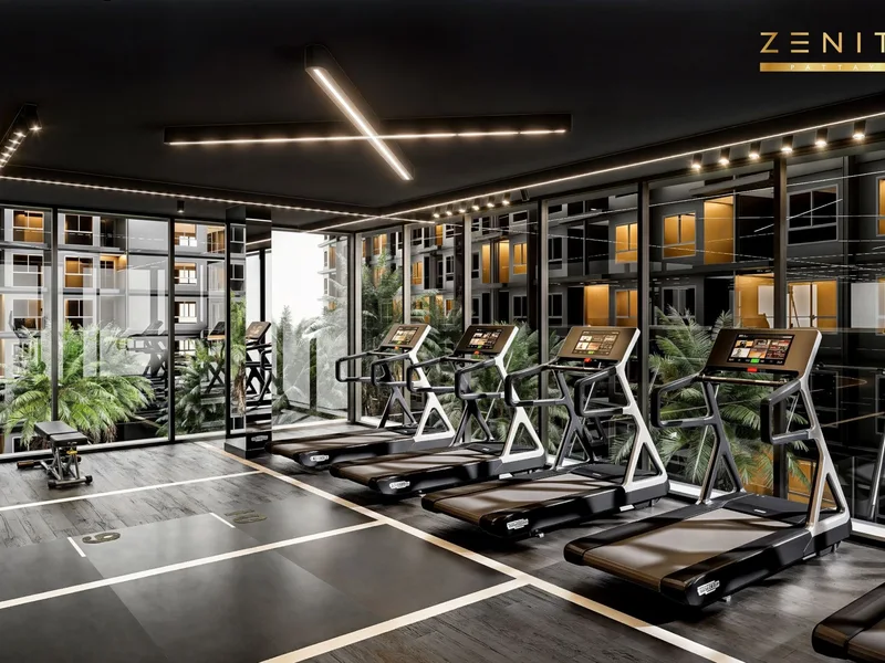 Zenith Pattaya — Fitness room (render)