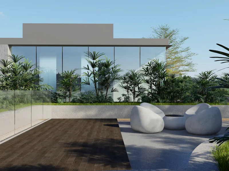 Secret Garden Condominium — Rooftop garden (render)