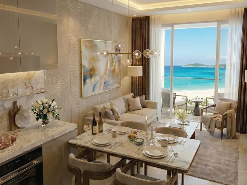 Love It Wongamat Beach — Living and dining area (render)