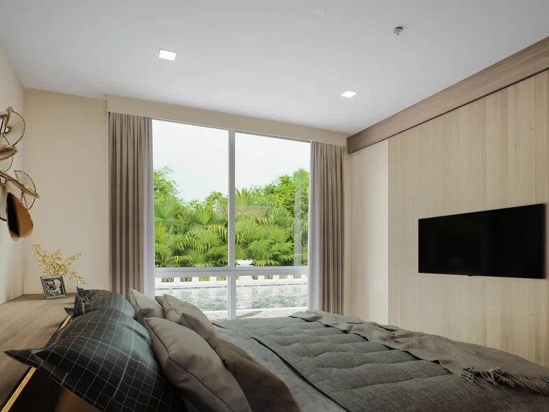 Harmonia City Garden — Bedroom (render)