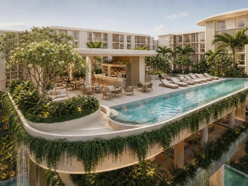 Love It Wongamat Beach — Swimming pool terrace (render)