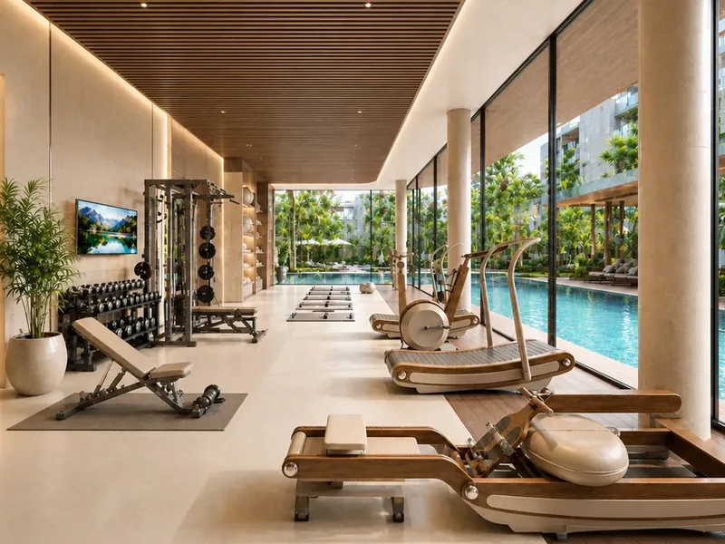 Love It Wongamat Beach — Fitness room (render)