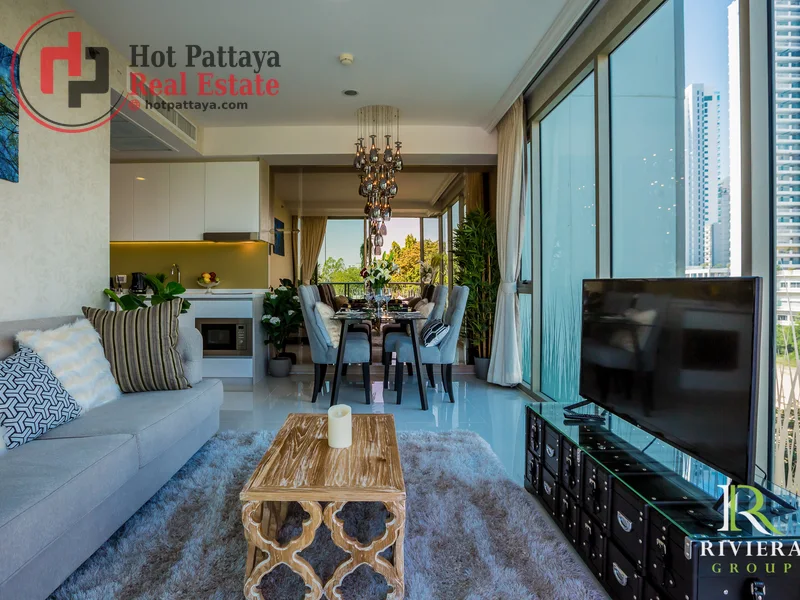 Bedrooms: 1 · The Riviera Wongamat · #221 — 51 m², Floor 5 photo